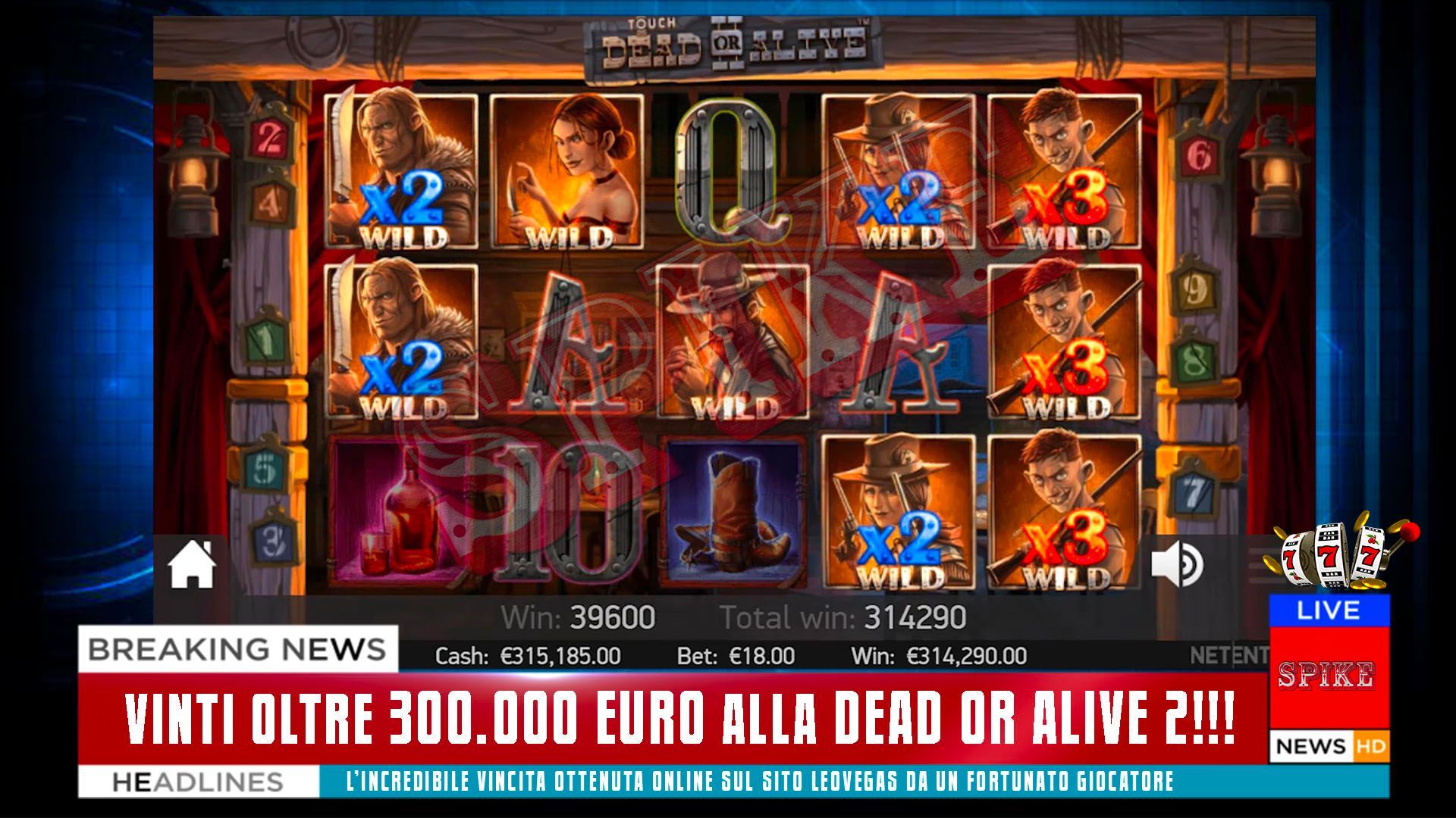 Vincita Fortunata Dead or Alive 2 Articolo