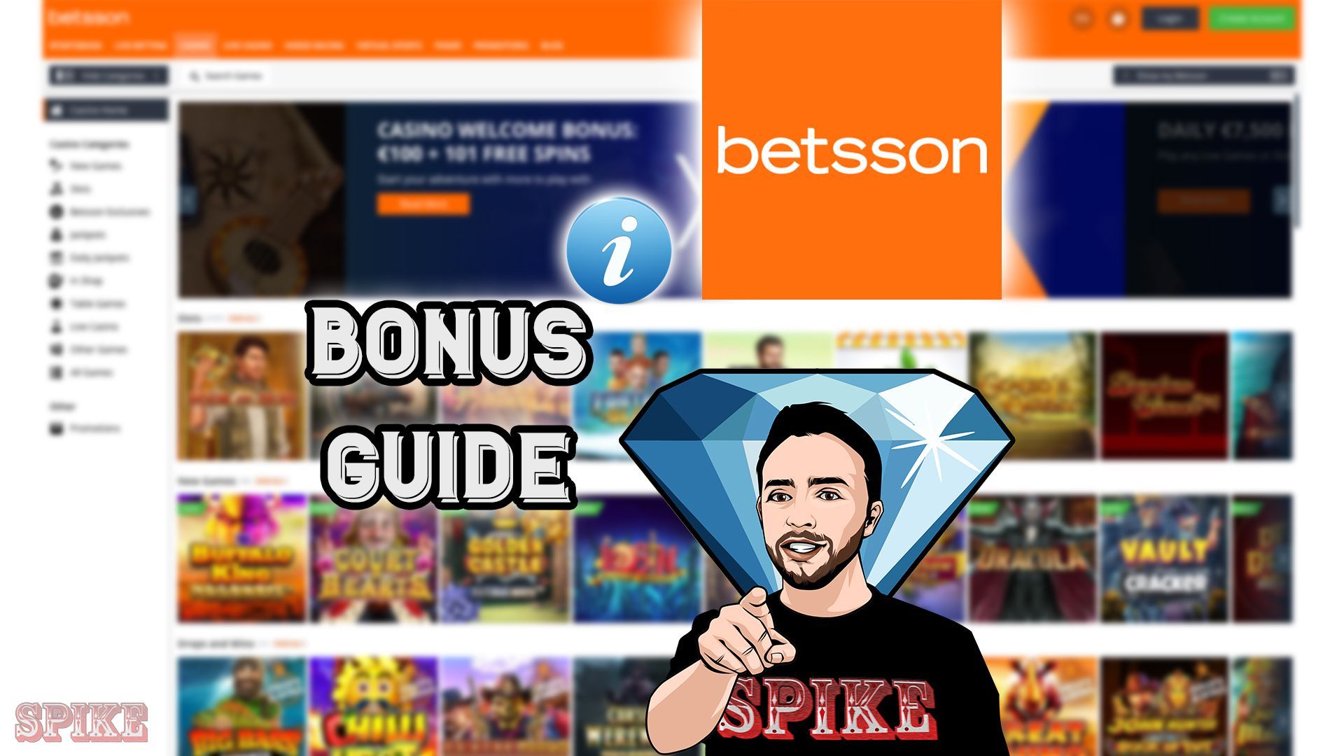 Betsson Casino Bonus Guide Logo