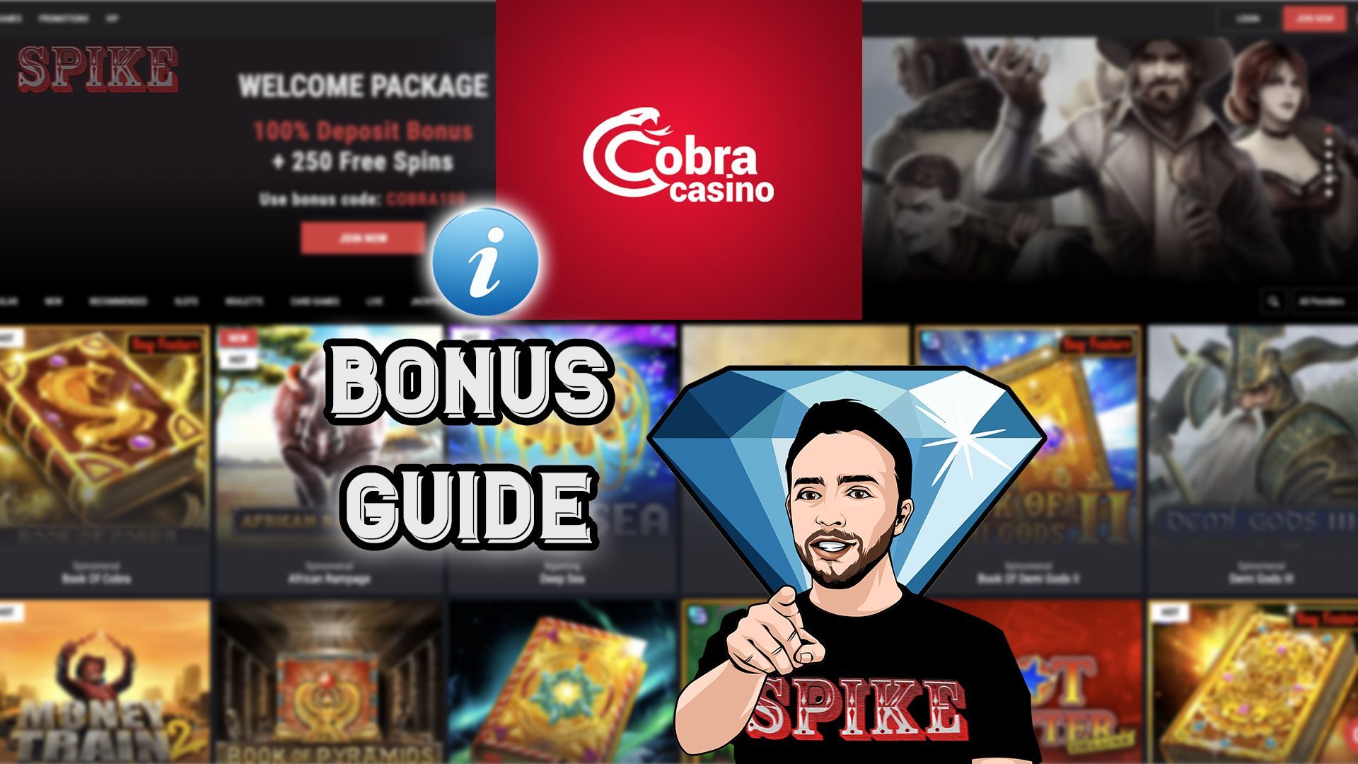 Cobra Casino Bonus Guide Logo