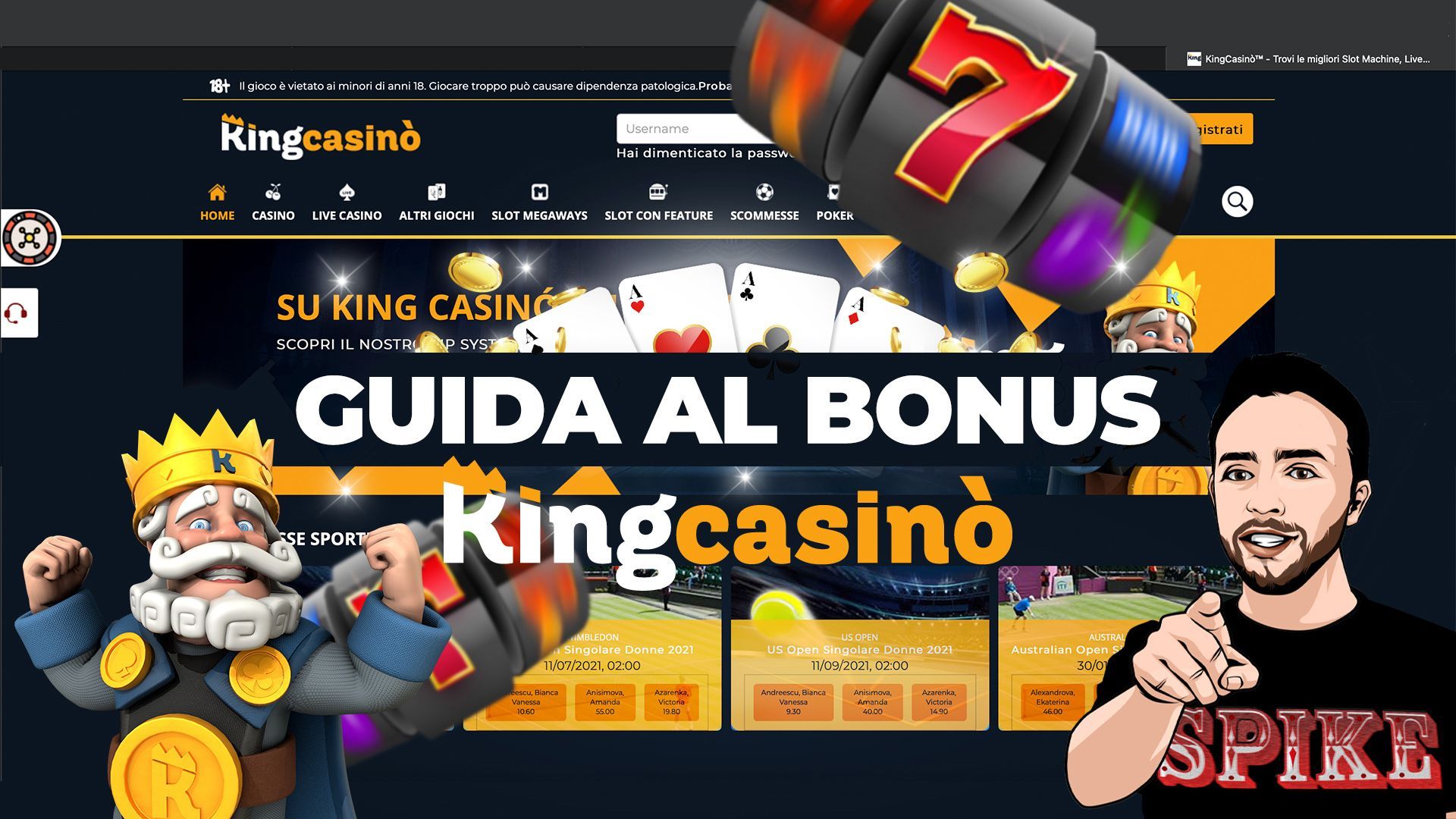 Guida al Casinò Online KingCasinò Bonus di Benvenuto