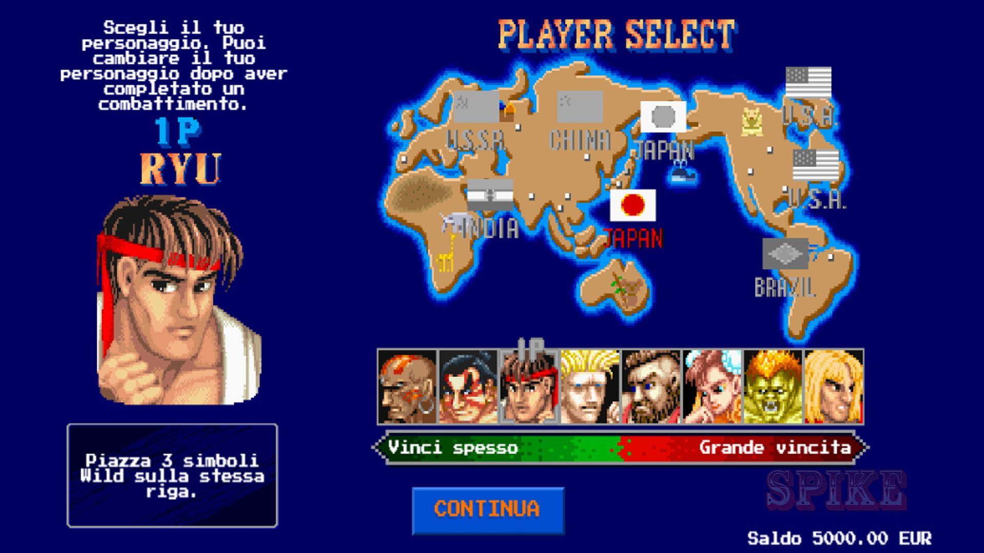 Character Selection Screen Slot Online Street Fighter II