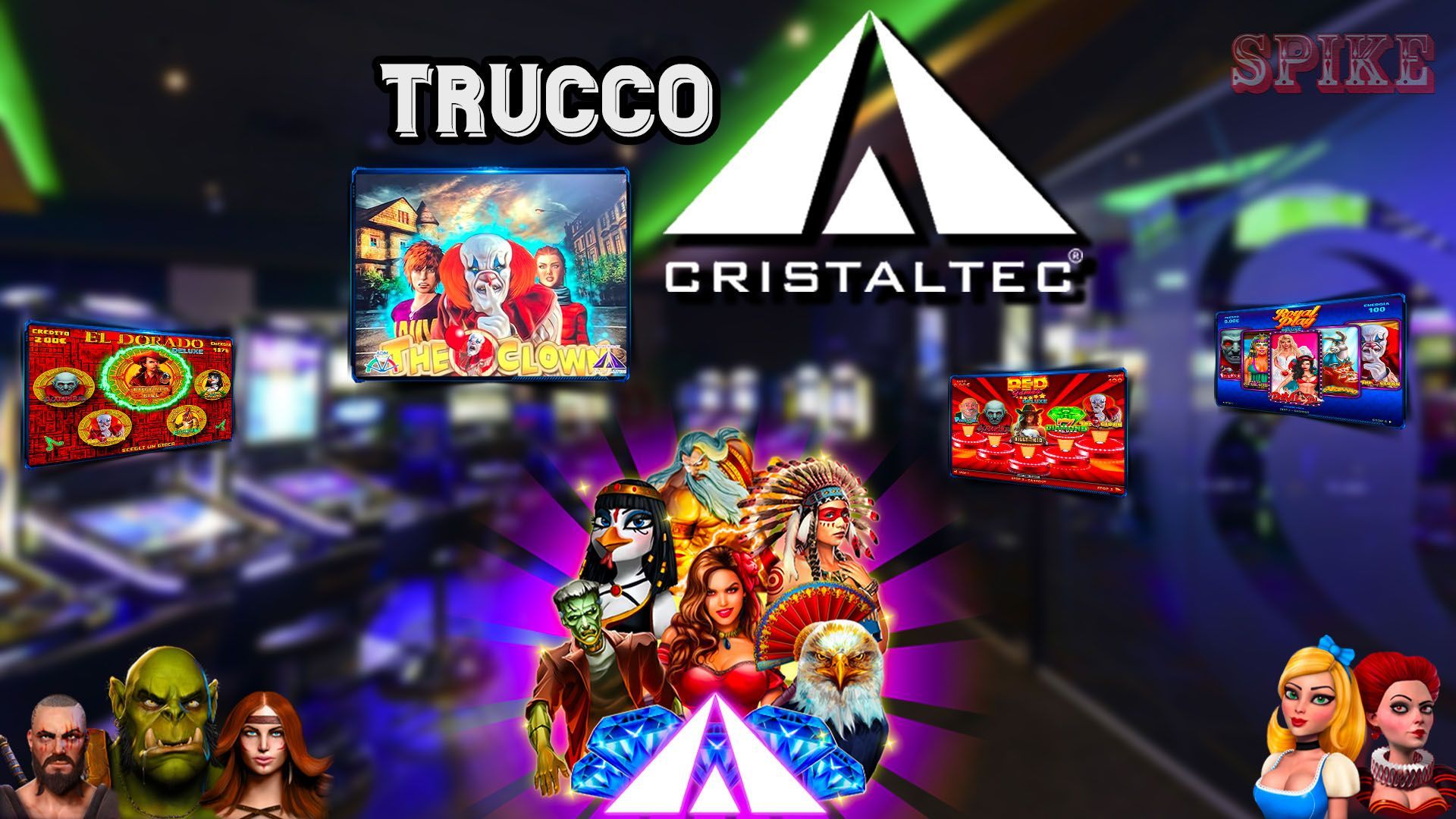 Trucco Slot Clown Cristaltec Logo Articolo